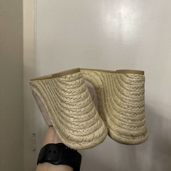 NEW! STUART WEITZMAN Pink Platform Mule Marabella Wedge Slip On Shoes 8 EU 38.5 - Picture 6 of 9